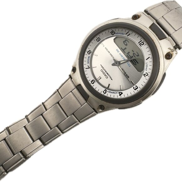 Vintage Casio Telomemo 30 World Time Men's Digital LCD & Analog Wristwatch - Picture 6 of 7